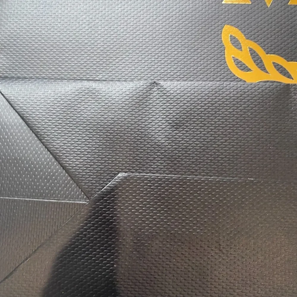 MCM Black Kraft Paper Shopping Gift Bag with‎ Rope Handle H 11
